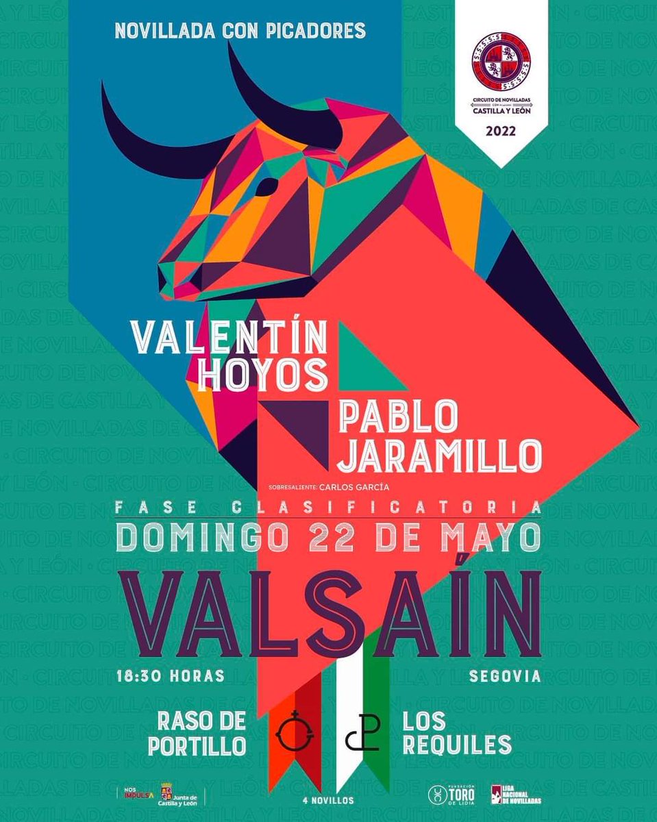 Segunda parada del Circuito de Novilladas de Castilla y León. El próximo domingo en Valsain, Segovia. Mucha suerte a novilleros y ganaderos.