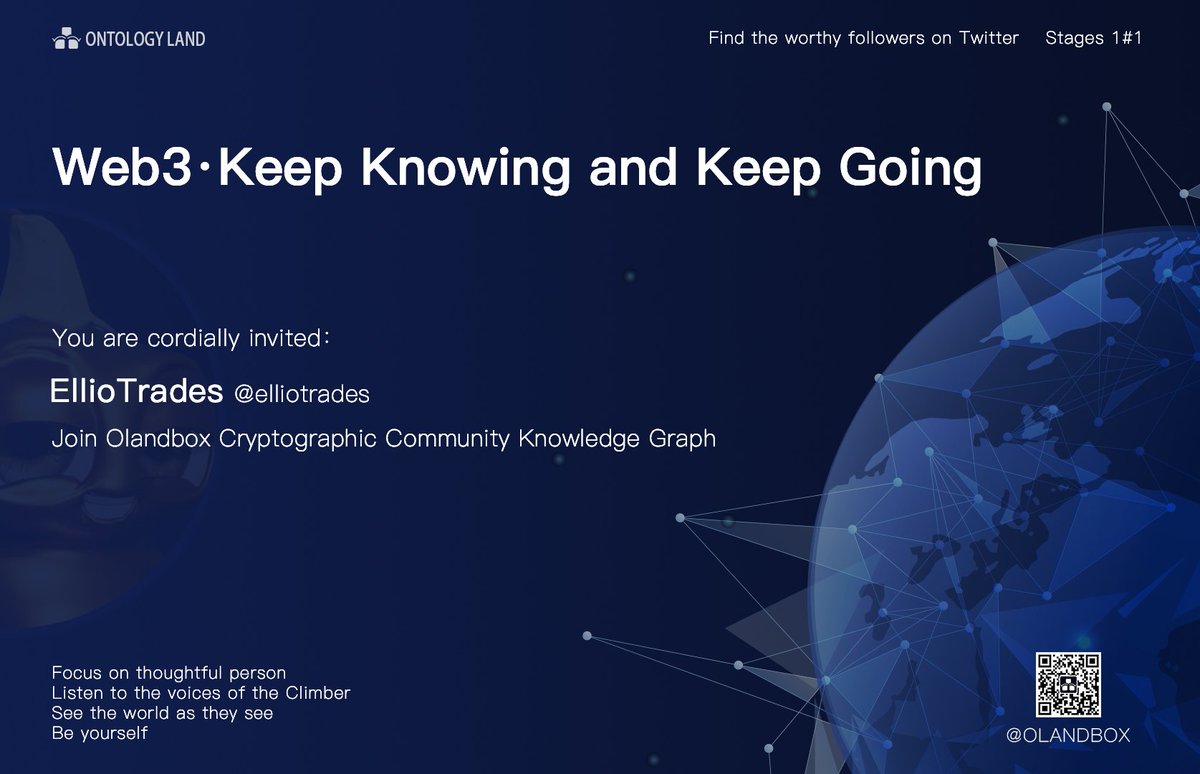 【活动】《web3英文社区人物谱》开始啦！中文人物谱已经收集到了20+，英文社区终于有第一个超级大V啦！

twitter 700000+粉，YouTube 600000+粉！

特设活动如下：
1 关注<a href="/xdylxdyl/">olandBox 中文社区</a>，<a href="/olandbox/">Olandbox</a>，@eiiiotraces
2 转发评论点赞

可获得“漫谈web3”#1 NFT空投！
DC7级以上 ，可以额外获得10L空投土地！