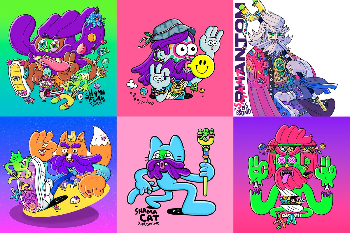 Our art partnerships have been one of the most fun and rewarding things we've done so far. 
The relationships built with each of them, and their communities are priceless☮️

<a href="/KarafuruNFT/">Karafuru</a> <a href="/foxfamnft/">FoxFam 🦊</a> <a href="/3LandersNFT/">3Landers 👀</a> <a href="/ThePossessedNFT/">pssssd</a> <a href="/projectPXN/">Phantom Network</a> @coolcatsnft