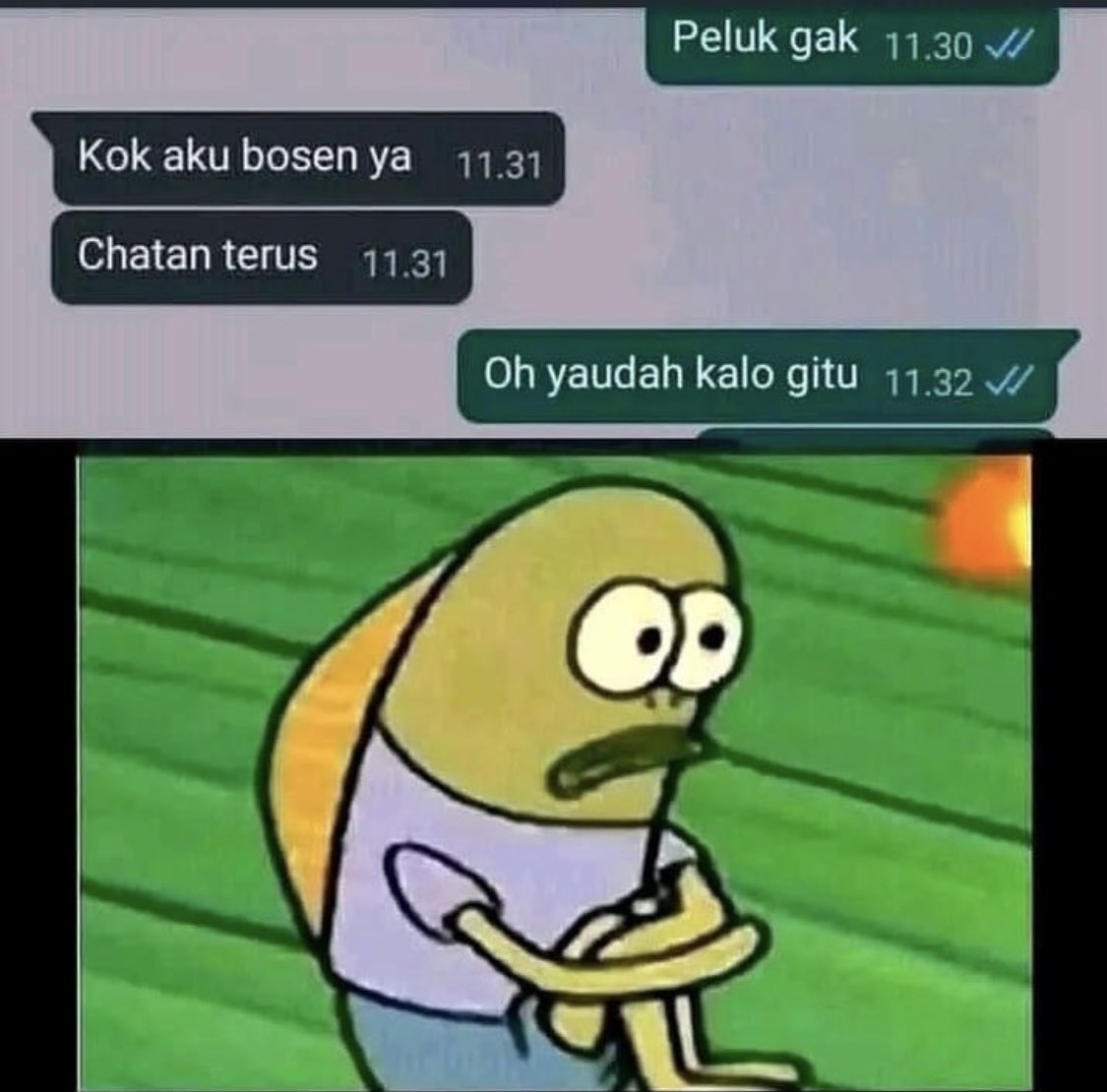 Nasib hubungan virtual 😂