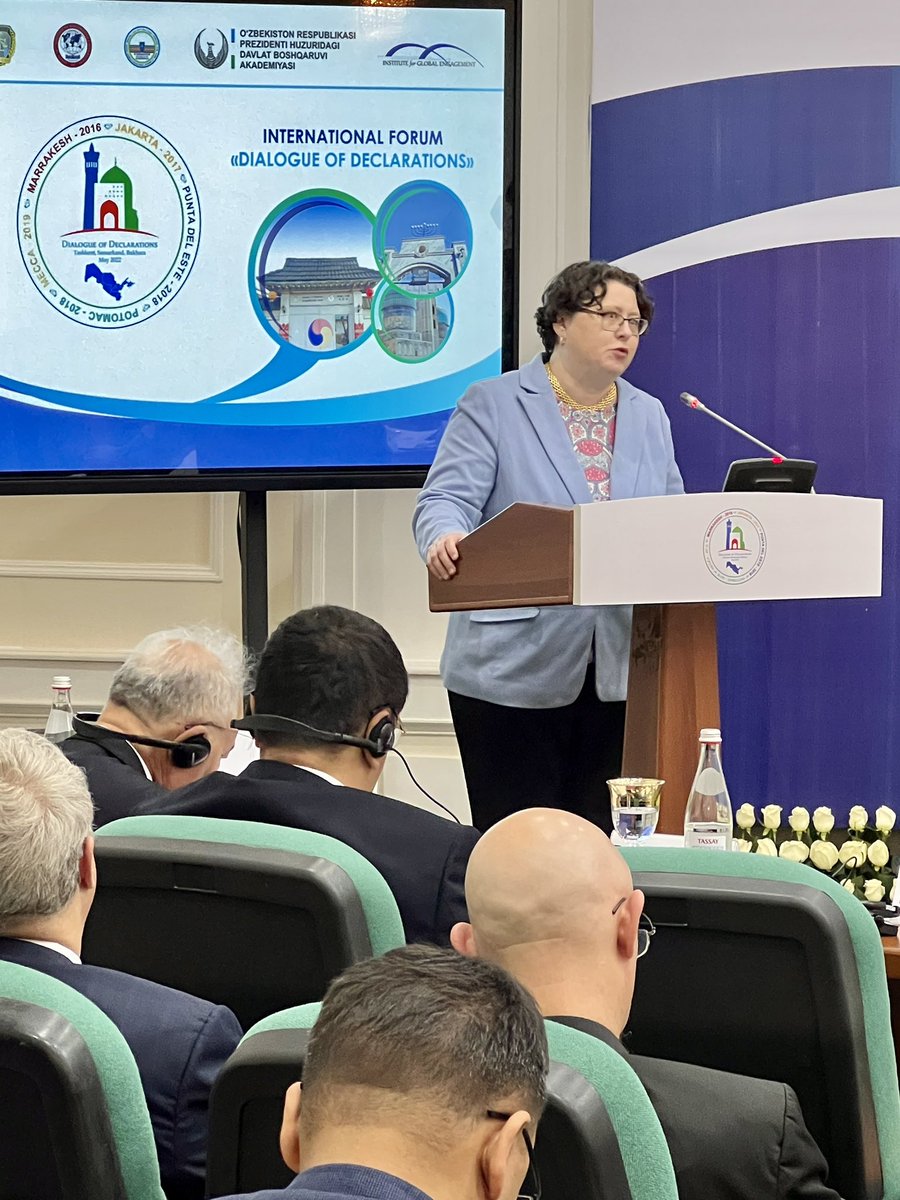 wadekusack's tweet photo. The importance of Religion and the Rule of Law training for the Uzbek government and law enforcement is highlighted by @ProfEAClark. This week, she and her colleagues conducted it in Tashkent as a practical element of the #DialogueOfDeclarations https://t.co/sCiduuQnFu