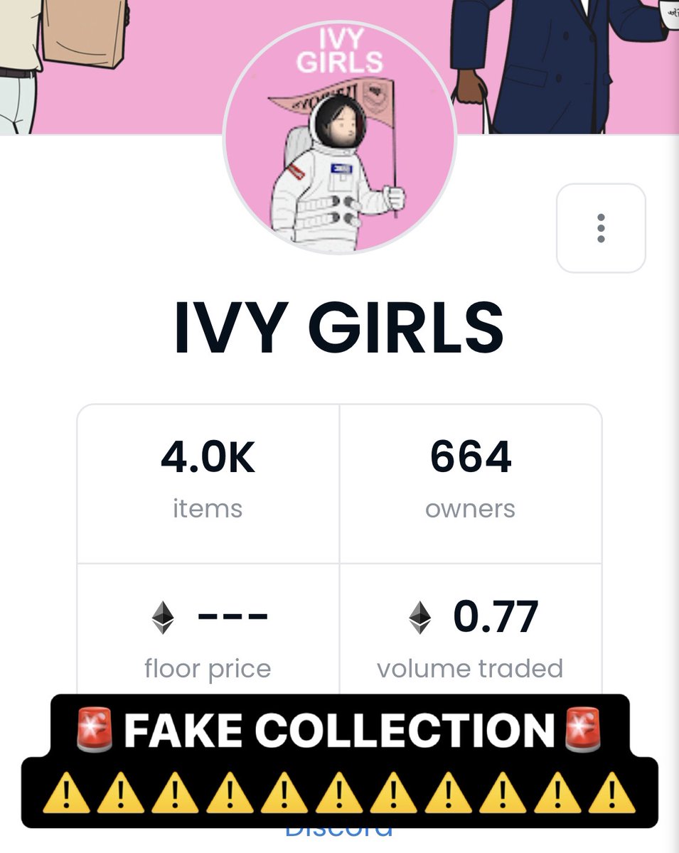 🚨FAKE COLLECTION🚨

Please report and do not interact.

📌USE ONLY OFFICIAL LINKS.
📌WE WILL NEVER STEALTH MINT.

Please be safe out there 🙏