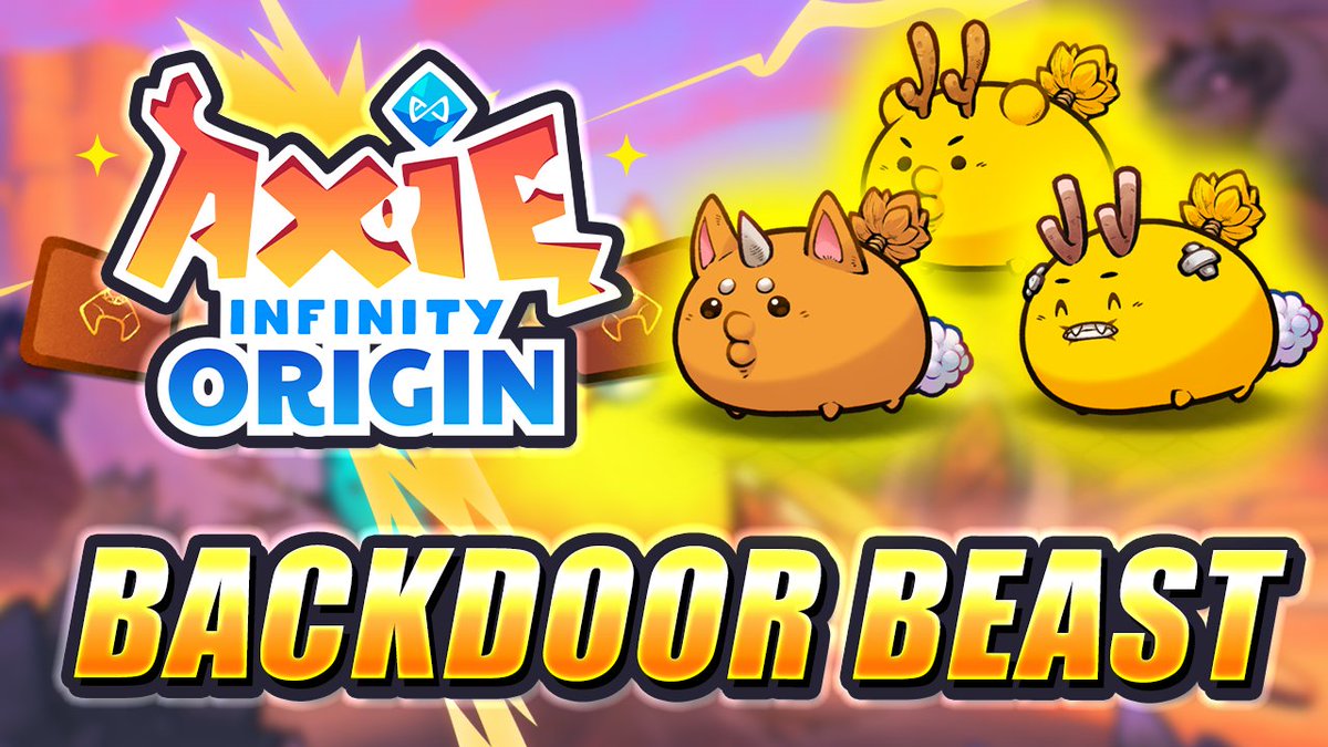 BACKDOOR BEAST ORIGIN TEAM 🔥

One of the most lethal backdoor builds in <a href="/AxieInfinity/">Axie Infinity</a> Origin are the backdoor beasts. 

I showcase this team that targets the opponents weakest Axie. Shoutout to Zack and @SeanQU3ST for the inspiration!

📺youtu.be/uQgIteXuTik

#axieorigin