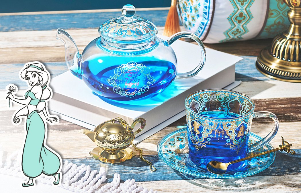 Disney ディズニーストア　アラジン　ティーセット　ソーサー 💠✧💠✧💠 #ディズニーストア の Jasmine Tea Time