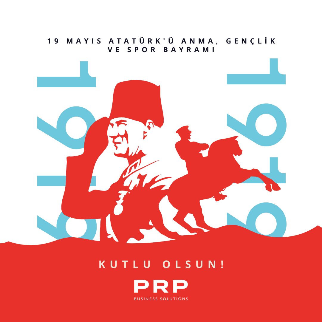 Ata’mızı her gün özlemle anıyoruz. 19 Mayıs Atatürk’ü Anma, Gençlik ve Spor Bayramımız kutlu olsun.
