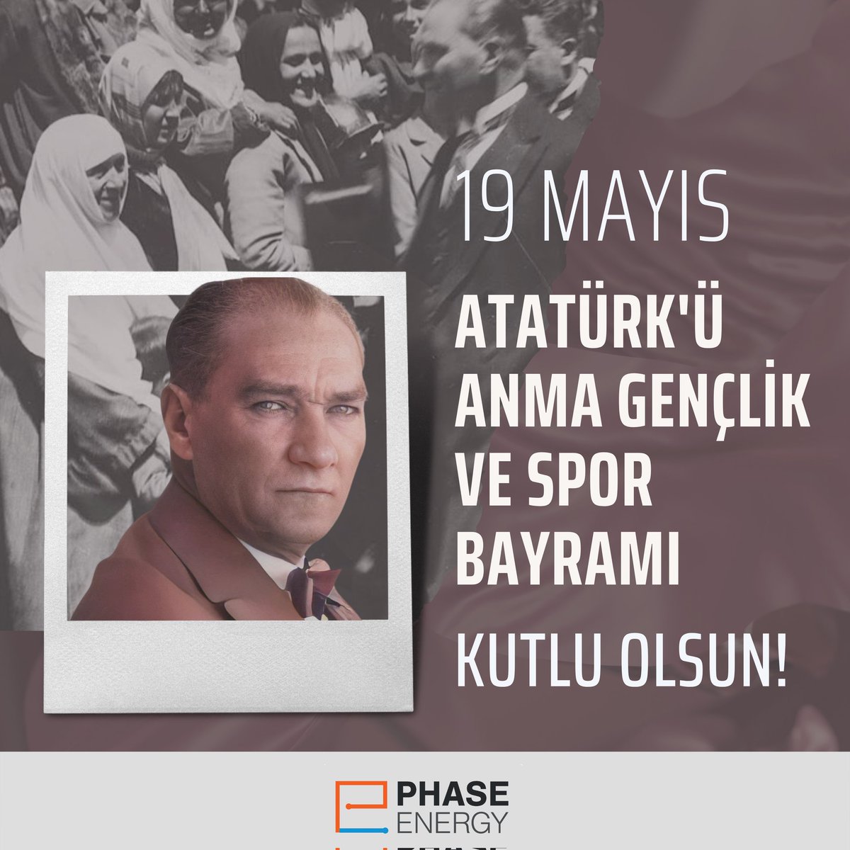 Atatürk’ün Samsun’a attığı ilk adım, milli bağımsızlığa giden yolun da ilk adımıydı.
Mustafa Kemal Atatürk’ü ve bu yolda birlikte yürüdüğü tüm kahramanlarımızı saygı ve minnetle anıyoruz.
 
19 Mayıs Atatürk’ü Anma, Gençlik ve Spor Bayramımız kutlu olsun! 🇹🇷
