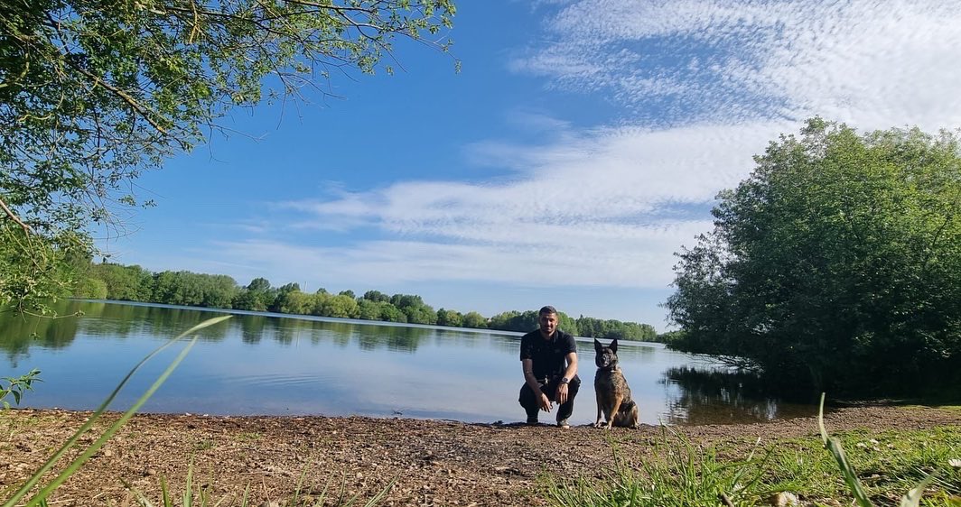 It’s not all work and no play for our <a href="/KopekL/">Kopek Security and Facilities Ltd</a> #patroldogs, some happy downtime for this beautiful girl and her handler. 
☎️ 0330 107 5945
enquiries@kopeksecurity.com
#securitydog #guarddogs #k9 #caninesecurity #fivefreedoms