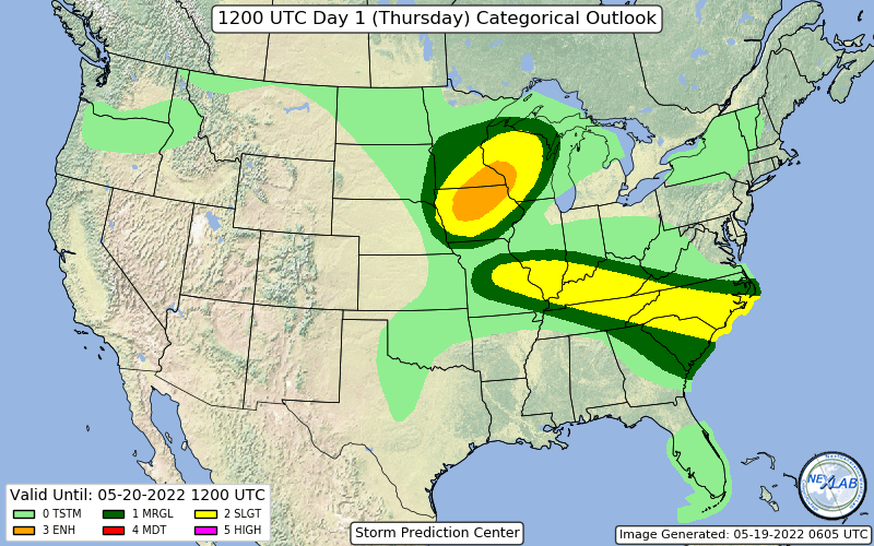 An All Severe Hazards threat exists in parts of Iowa, Minnesota & Wisconsin today (Thu) as supercells producing very large hail, and a couple of strong tornadoes will be possible.

#iawx #mnwx #wiwx #weather #wxtwitter https://t.co/JSWaejiY8v