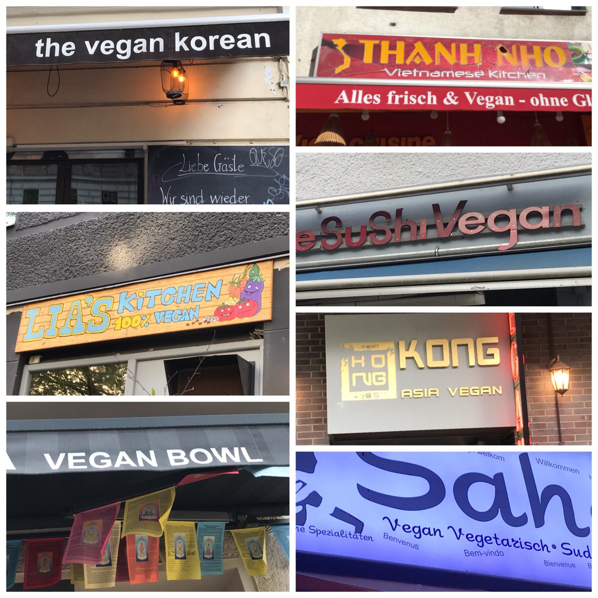 Dix jours passés à Berlin (TU) pour échanger autour de la transition alimentaire. 
Depuis la France, on mesure mal combien les Allemands sont en avance sur ces questions. 
A la fac, une cantine entièrement végane et une autre à 90% végétarienne.
Et dans les rues de Berlin… ⬇️
