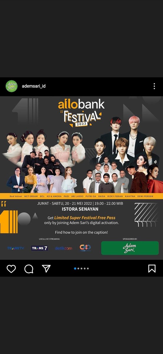 semua orang udah kenal dengan kehandalan Adem Sari mengatasi panas dalam. hebohnya lagi barengan sama <a href="/enesisgroup_id/">Enesis Group</a> ada di acaranya #EnesisXAlloBankFest. yuk buruan