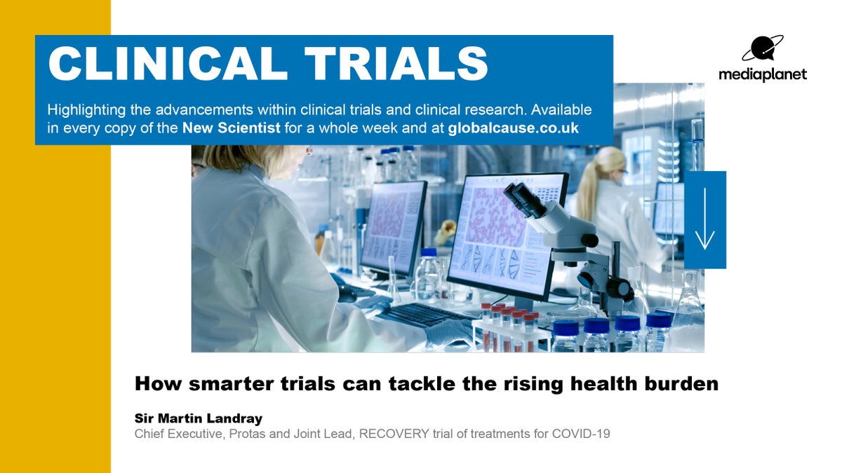 Mediaplanet UKIE (@mediaplanetuk) on Twitter photo #ClinicalTrials2022 launches today, distributed inside the <a href="/newscientist/">New Scientist</a> and online at ow.ly/C15S30sjYat featuring <a href="/MartinLandray/">Martin Landray</a> with Protas
#clinicaltrials #healthcaredata #clinicalresearch #ClinicalTrials2022 launches today, distributed inside the <a href="/newscientist/">New Scientist</a> and online at ow.ly/C15S30sjYat featuring <a href="/MartinLandray/">Martin Landray</a> with Protas
#clinicaltrials #healthcaredata #clinicalresearch