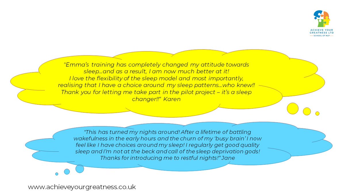 emmaRmcnally's tweet photo. It is always amazing when I receive feedback in terms of how NLP has helped people... the following quotes are taken from my sleep project.
Feeling very grateful and want to thank everyone who helped with the project.
#NLP #Secretofsleep #NLPTraining https://t.co/pHwLfPpmx9