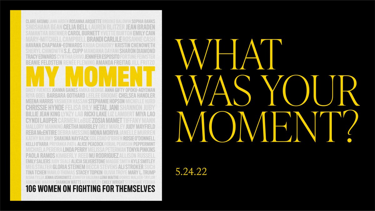 Some news! I'm so honoured to have contributed an essay for the upcoming #MyMoment! It's a collection of 106 essays that describe the moment that we knew we could fight for ourselves. Pre-order your copy here: bit.ly/3Puzkp6
