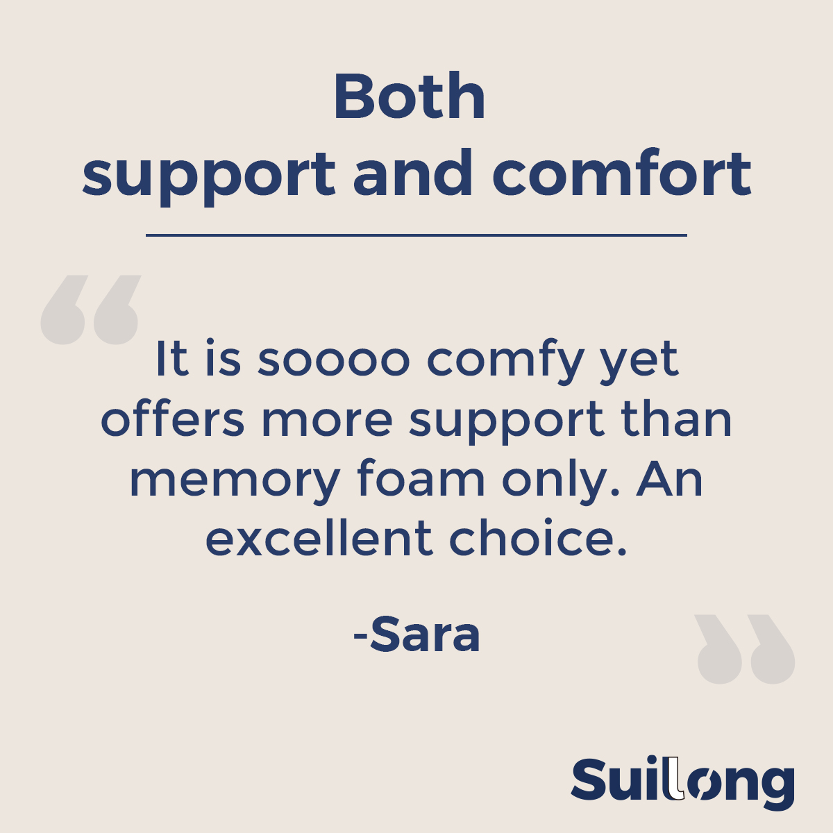 🥳Thank you Sara!
We are very pleased to receive your positive feedback. The Suilong Hybrid mattress with both support and comfort, which can provide you with a high-quality sleep experience.🥰

#suilonghybridmattress #review #mattress #mattressreview #highqualitysleep