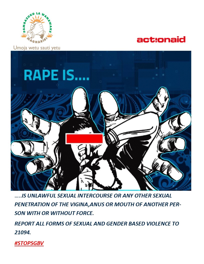 Sexual and Gender Based Violence is a crime against humanity.