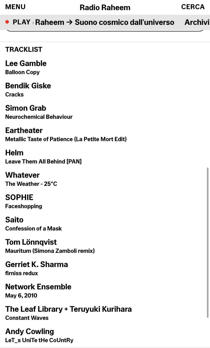 missing__ear's tweet image. Tracklist out now! Check it out @RadioraheemMi website 💫 #radioshow #triennaledimilano #themissingear #tme