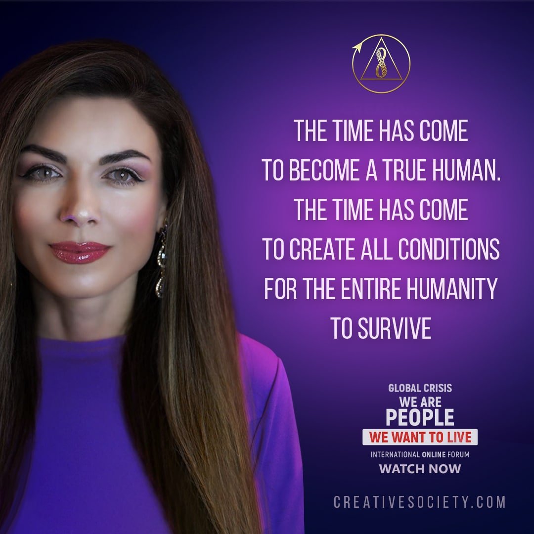 ‼️It is the time to become a true human. 

We need to act, join the whole #humanity, join #scientific potential in #CreativeSociety and #survive. 

Watch the #WeWant2Live International Forum with real solutions:
🔴 creativesociety.com/global-crisis-…

#science #technology #war #Climate