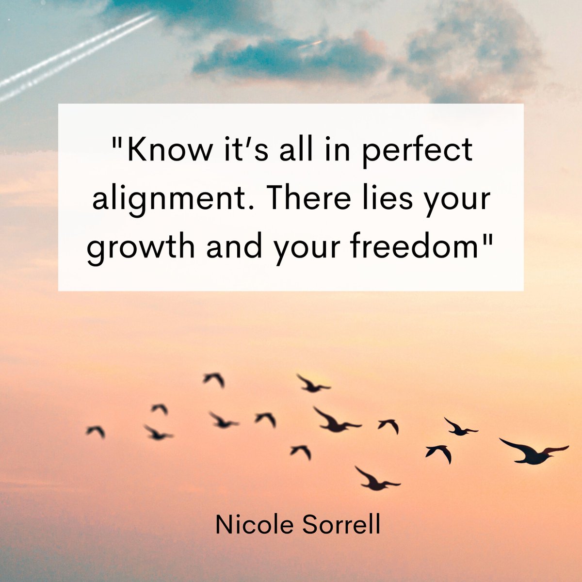 Knowing we are each a #unique part in the perfect order of the universe, we can give up control to things having to go our way. We can dance with life. We still need to dream, connect to #purpose, plan and take disciplined action, then we hand it over to god or the #universe.