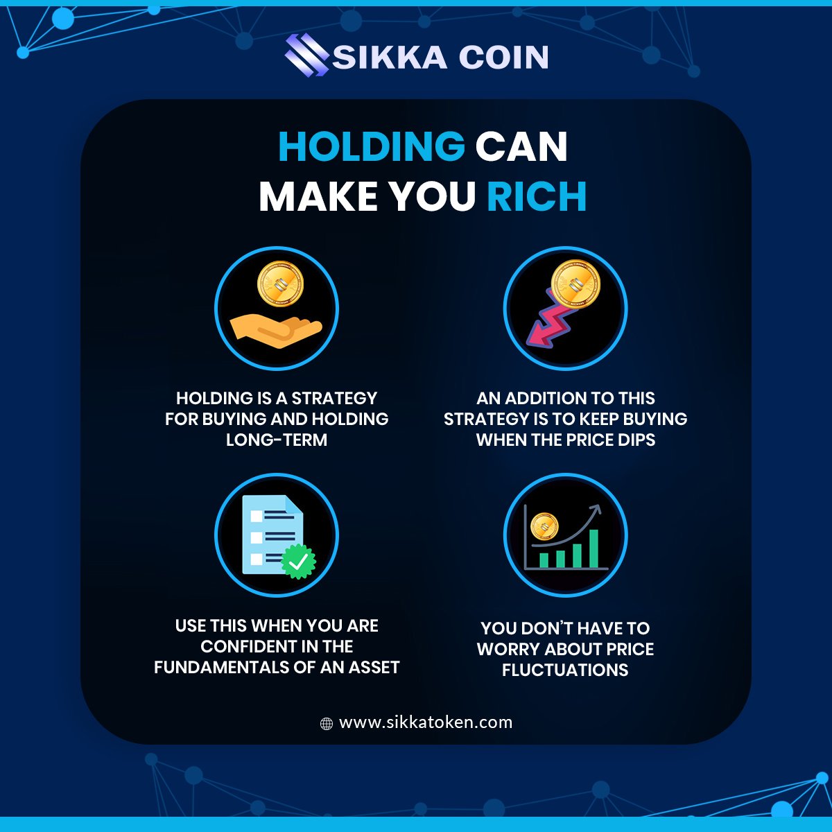 SikkaToken's tweet photo. 🔥Holding can make you rich!🤑
.
.
.
.
#cryptocurrency #Holdingskc #cryptotrading #sikkacoin #Cryptoholding #cryptoinvesting #invest #investing #HODL https://t.co/tg5R1Vnkzc