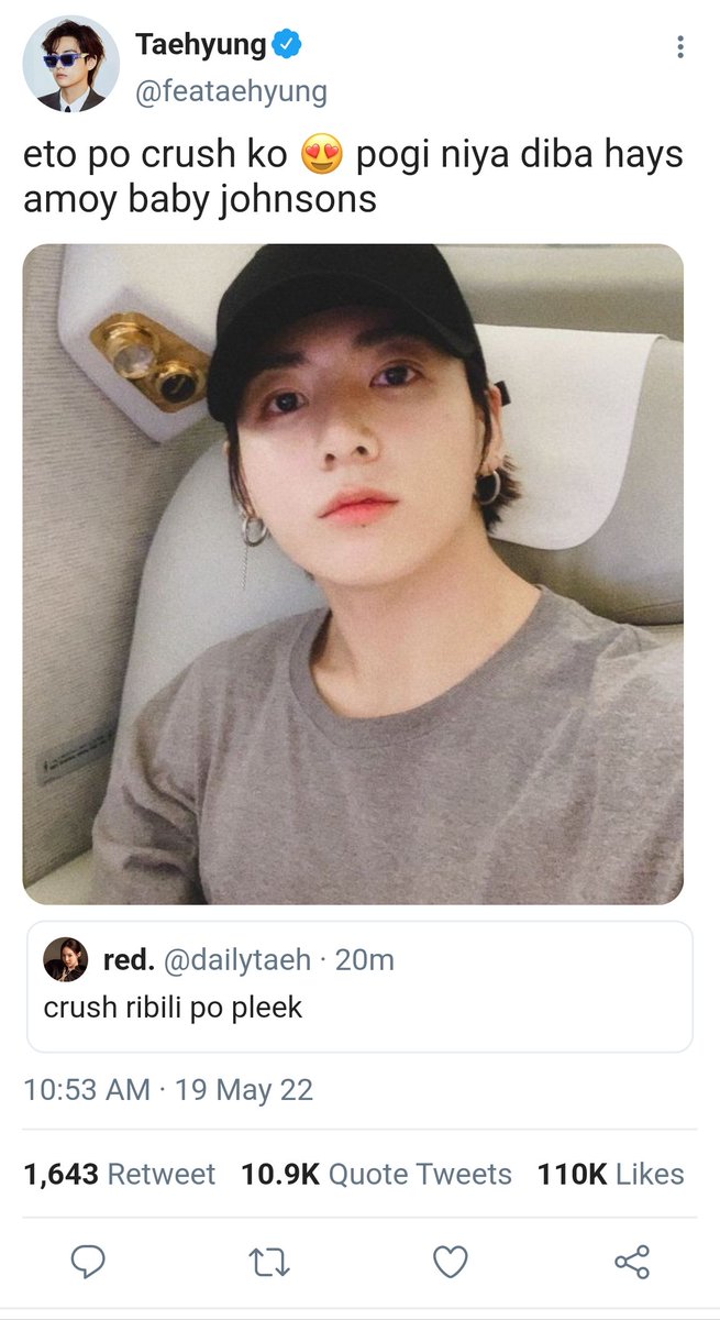 kvshirang's tweet photo. a #taekookau where in idol taehyung is having a question &amp; answer with his fans https://t.co/3lLsqBZlJo