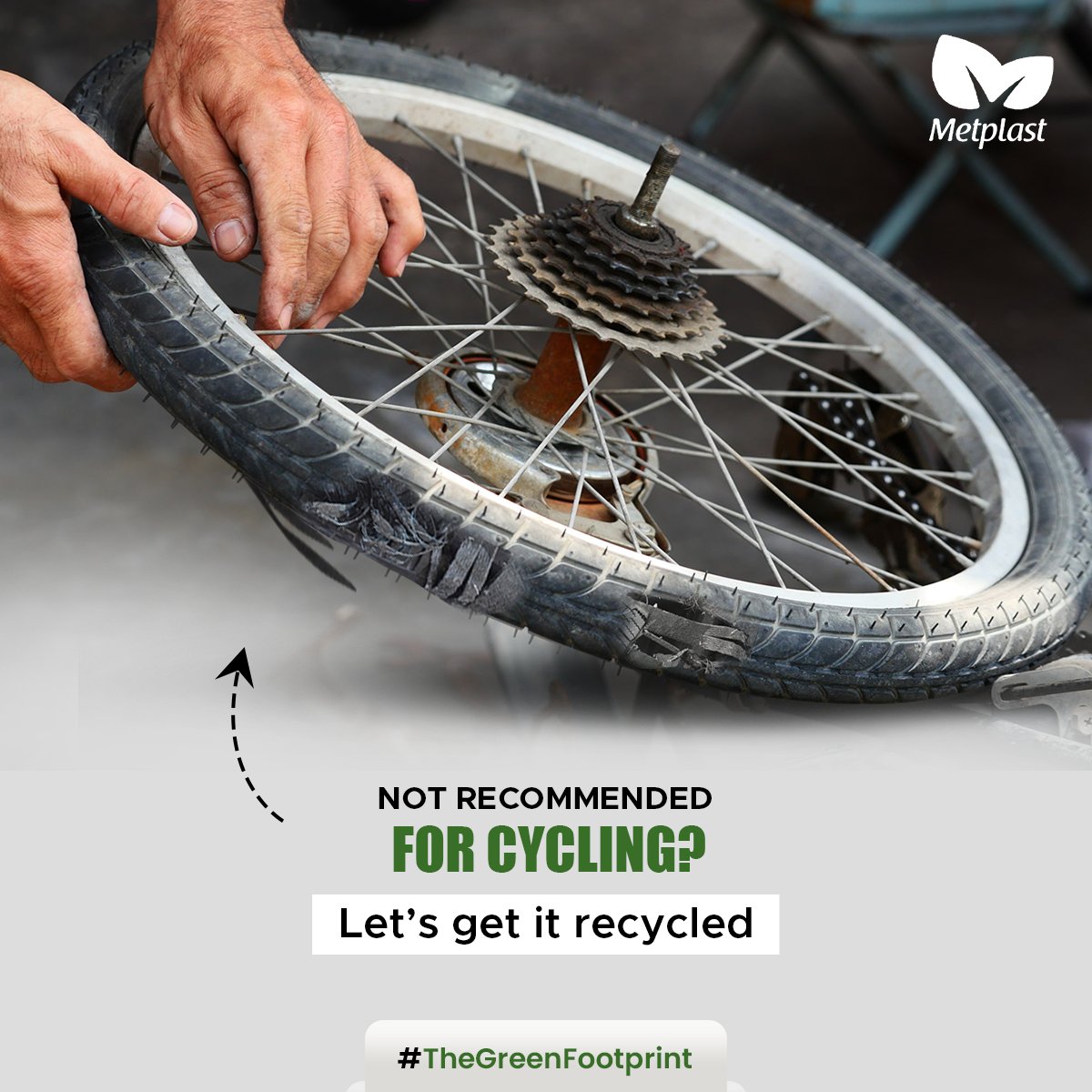 MetplastTrading's tweet photo. Did you know?
The inner tube of a bicycle tyre is made of butyl which is #NonBiodegradable.
Let’s use and reuse them responsibly and contribute to #TheGreenFootprint. 

#Metplast #Recycling #ScrapTyres #RecyclingTyres #TyresRecycling #ReduceReuseRecycle https://t.co/ejP51m3tHZ