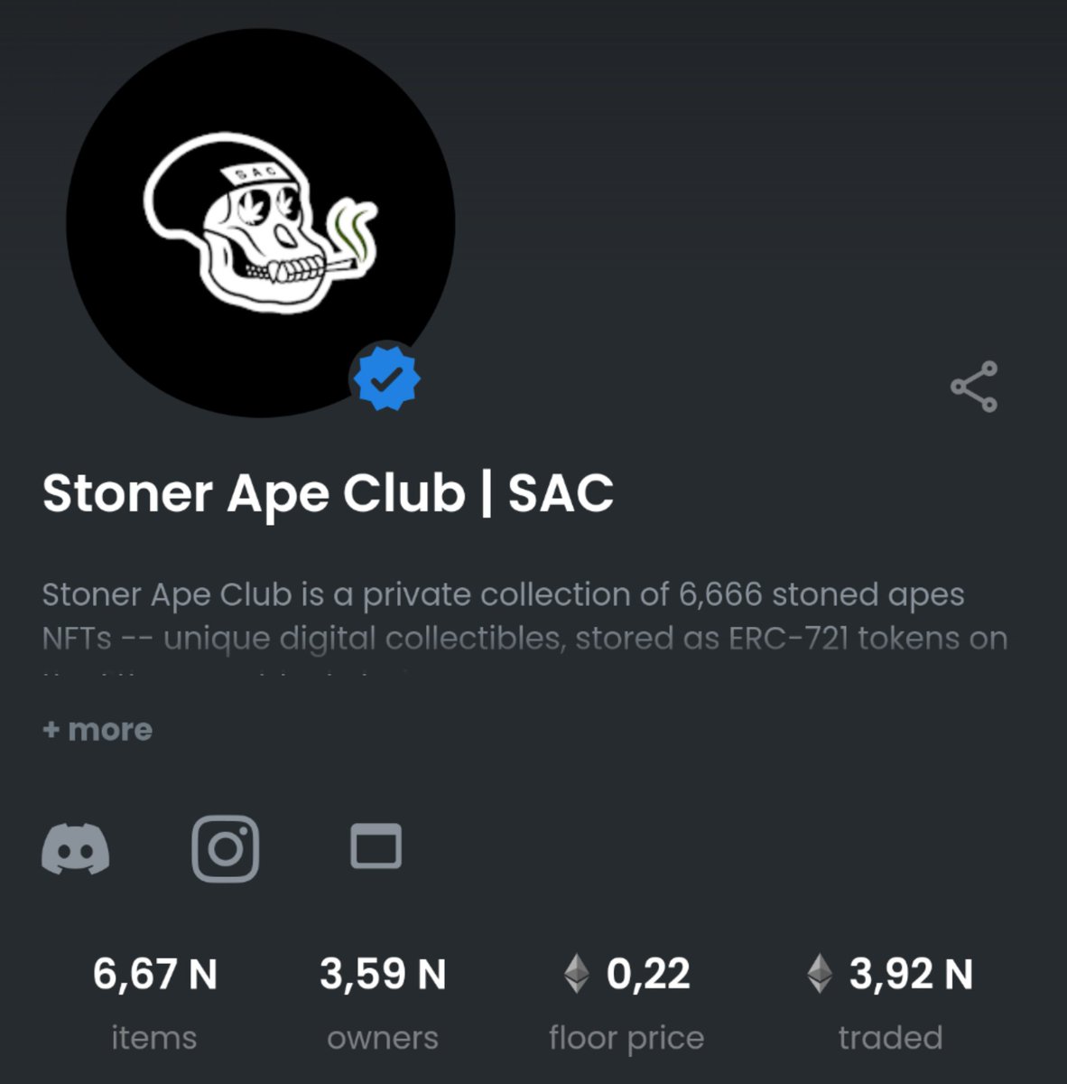 Upsi... i did a lil sweap <a href="/TheStonerApes/">Stoner Ape Club</a>. We're at .22 FP