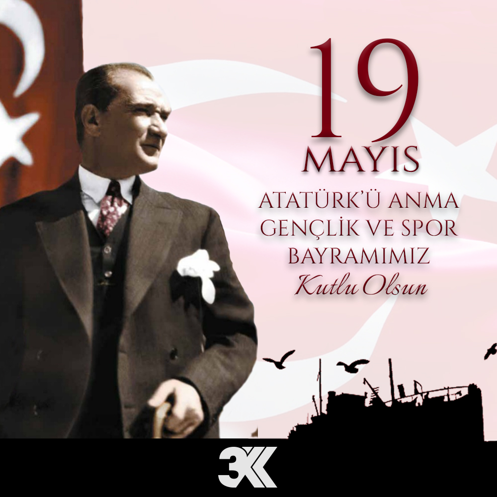 Atatürk’ün Türk gençliğine armağan ettiği 19 Mayıs Atatürk'ü Anma, Gençlik ve Spor Bayramınızı kutlarız.
#19MayısGenclikveSporBayramı 
#ÜÇKARDEŞLERTEKSTİL