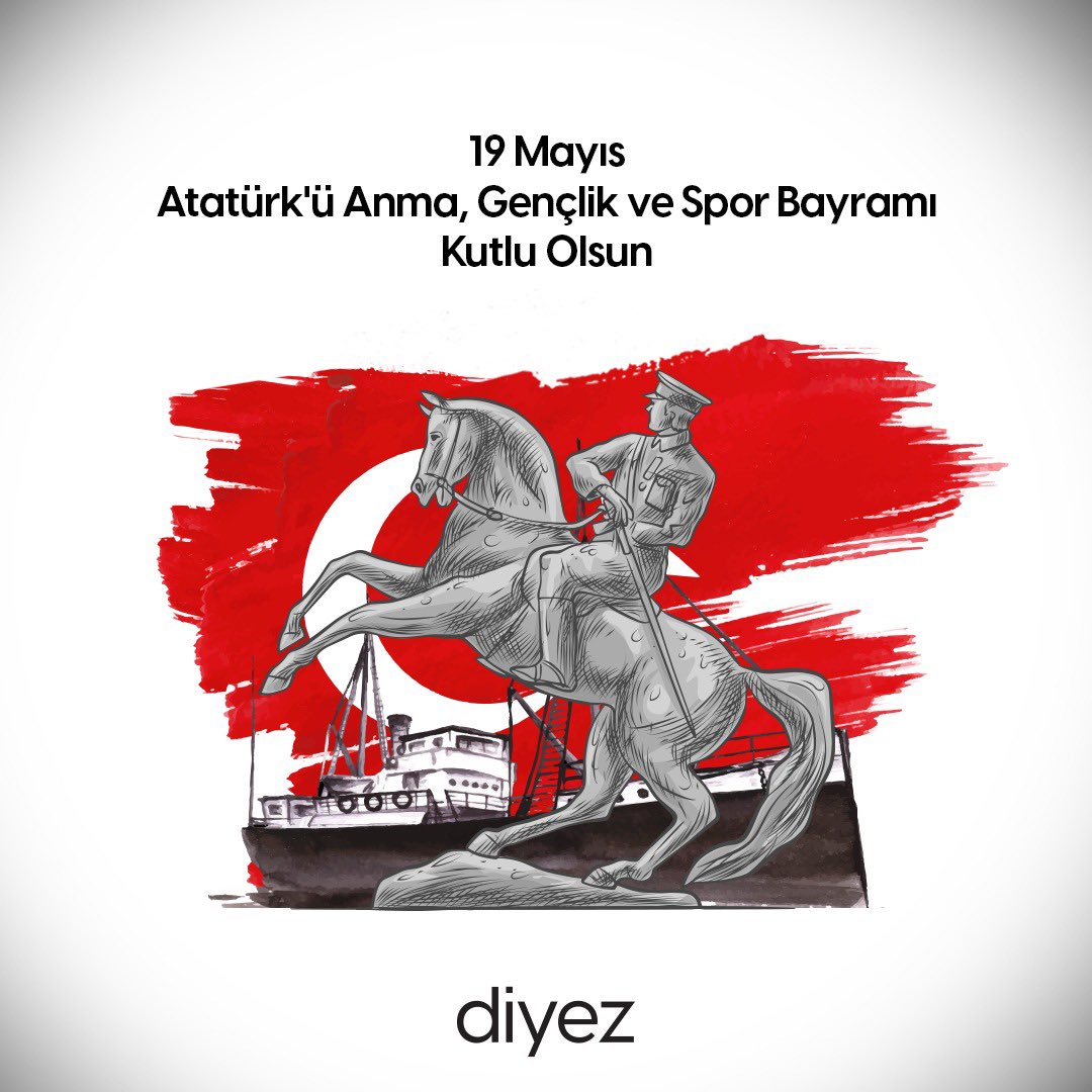 19 Mayıs Atatürk’ü Anma Gençlik ve Spor Bayramı Kutlu Olsun. 
#19Mayıs