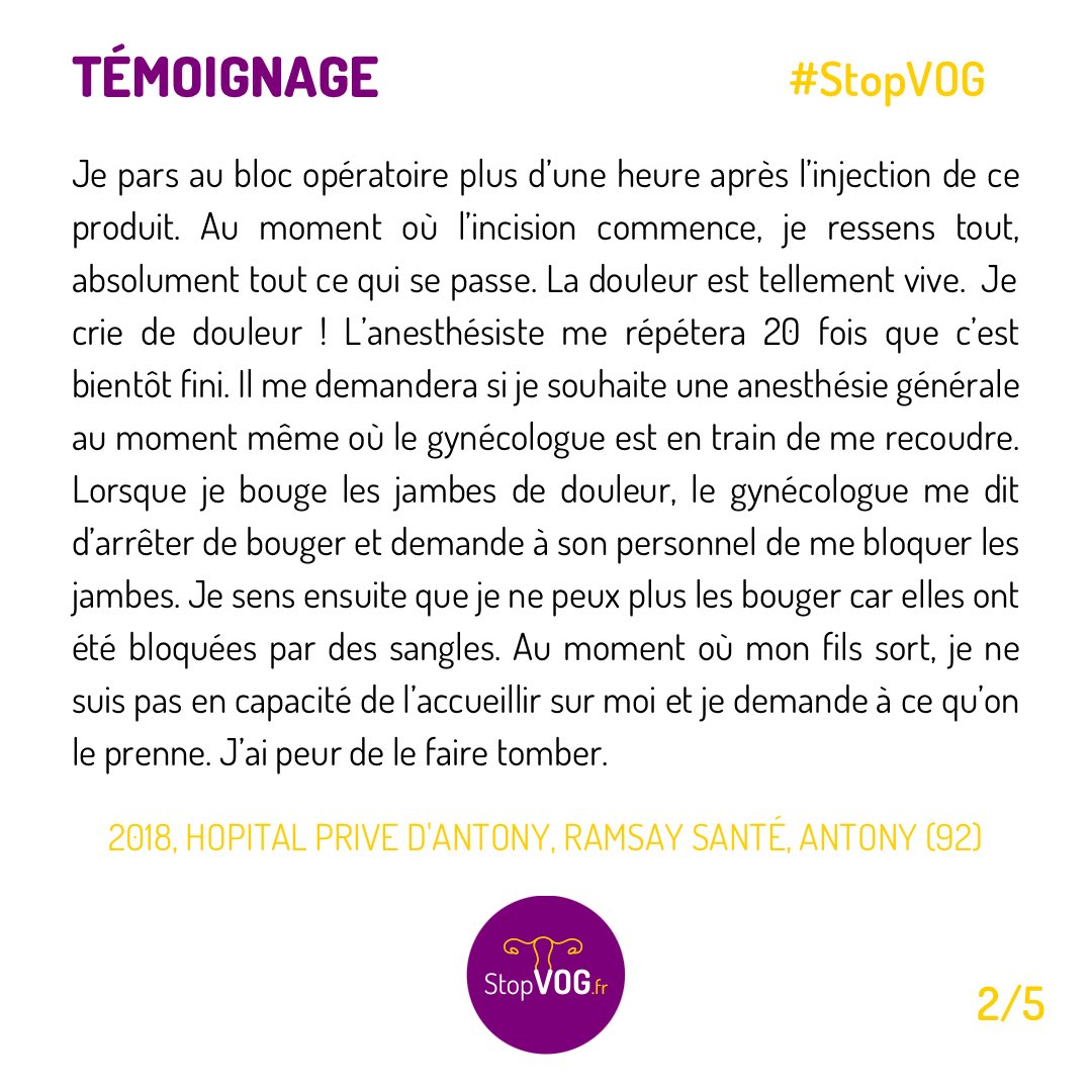 StopVOGfr's tweet image. 🔪 Césarienne à vif à l’Hôpital Privé d’Antony (92) du groupe @RamsaySante 🚨

⚠️ « Le boucher d’Antony » sévit aussi au bloc opératoire 😱

👉 Victimes ou témoin de violences à Antony : Envoyez-nous tj vos témoignages !
🗣 CONTINUEZ VOS PRÉCIEUX PARTAGES🙏❤️💜#StopOmerta 
1/2⤵️