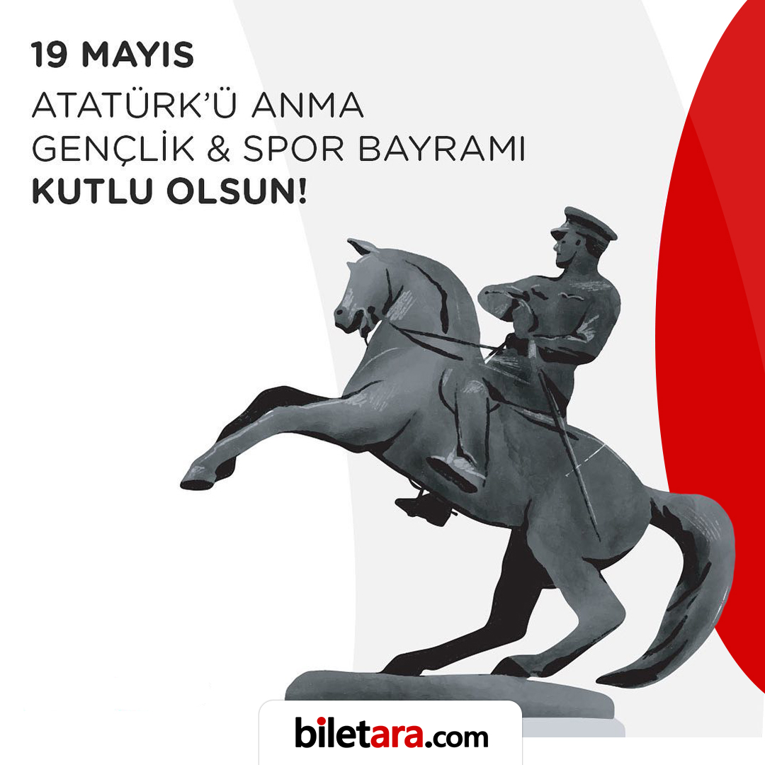 19 Mayıs Atatürk'ü Anma Gençlik ve Spor Bayramı kutlu olsun! 🇹🇷

#bilet #biletara #biletaracom #uygulama #application #app #playstore #appstore #google #apple #iphone #ticket #seyahat #yolcu #yolculuk #19mayıs #19mayis1919