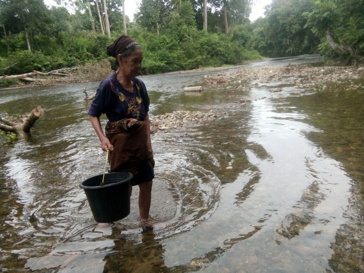 insan_bm's tweet photo. Mau heran tapi ini pedalaman! Di Desa ini warganya biasa mandi, buang air, DAN ambil AIR MINUM dari sungai yang sama https://t.co/TnagPEztRu