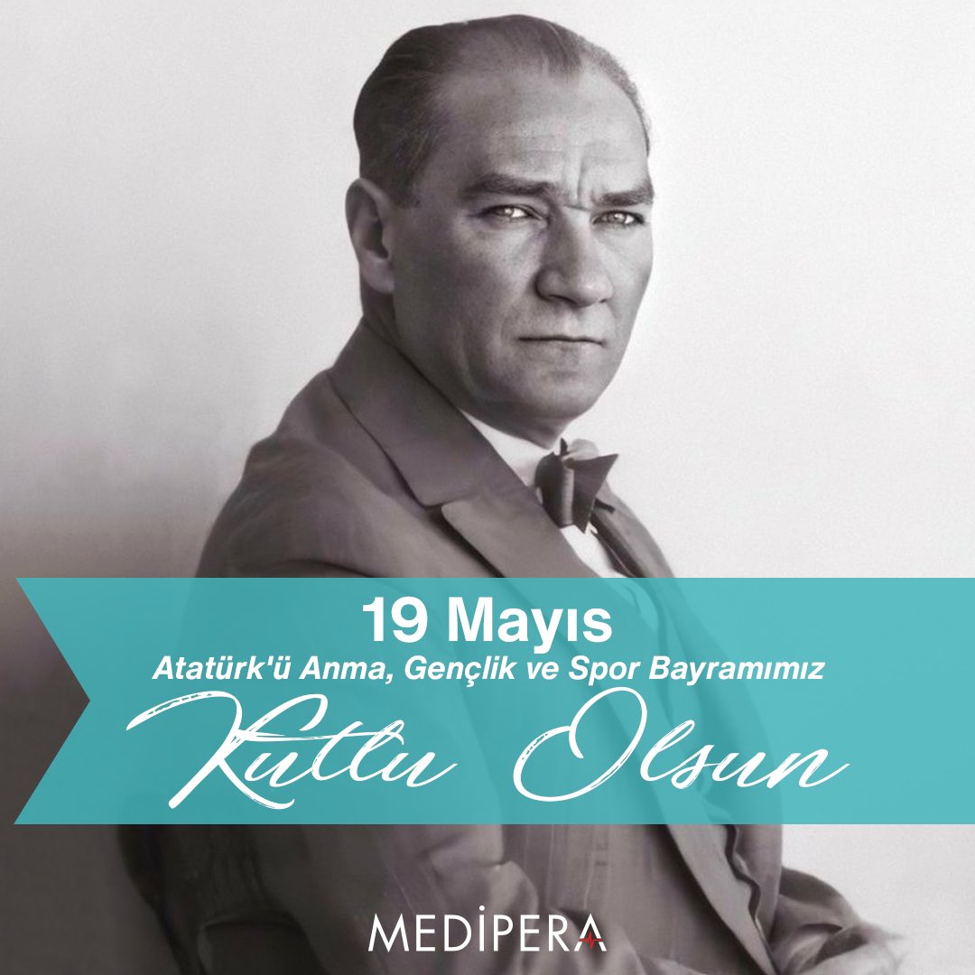 mediperacom's tweet photo. 19 Mayıs Atatürk'ü Anma, Gençlik ve Spor Bayramımız kutlu olsun! 🇹🇷
#Medipera #19mayıs #gençlikvesporbayramı https://t.co/rDhJ80oIUh