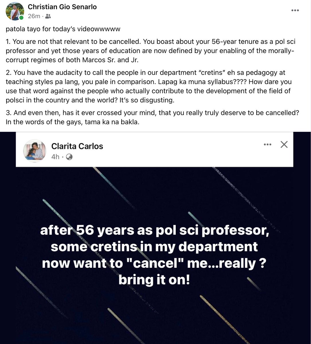 claudiopoy's tweet photo. Oh no. UP PolSci Dept snappedTTTT hardTTT 🫣 https://t.co/0loFT6JCDL
