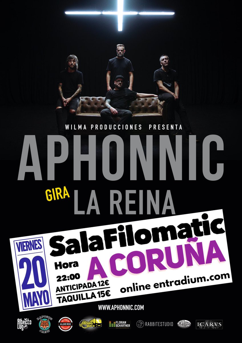 aphonnic's tweet image. Mañana en La Coru nenooo!!
Sala #Filomatic
Entradas👇🏻

entradium.com/es/events/apho…