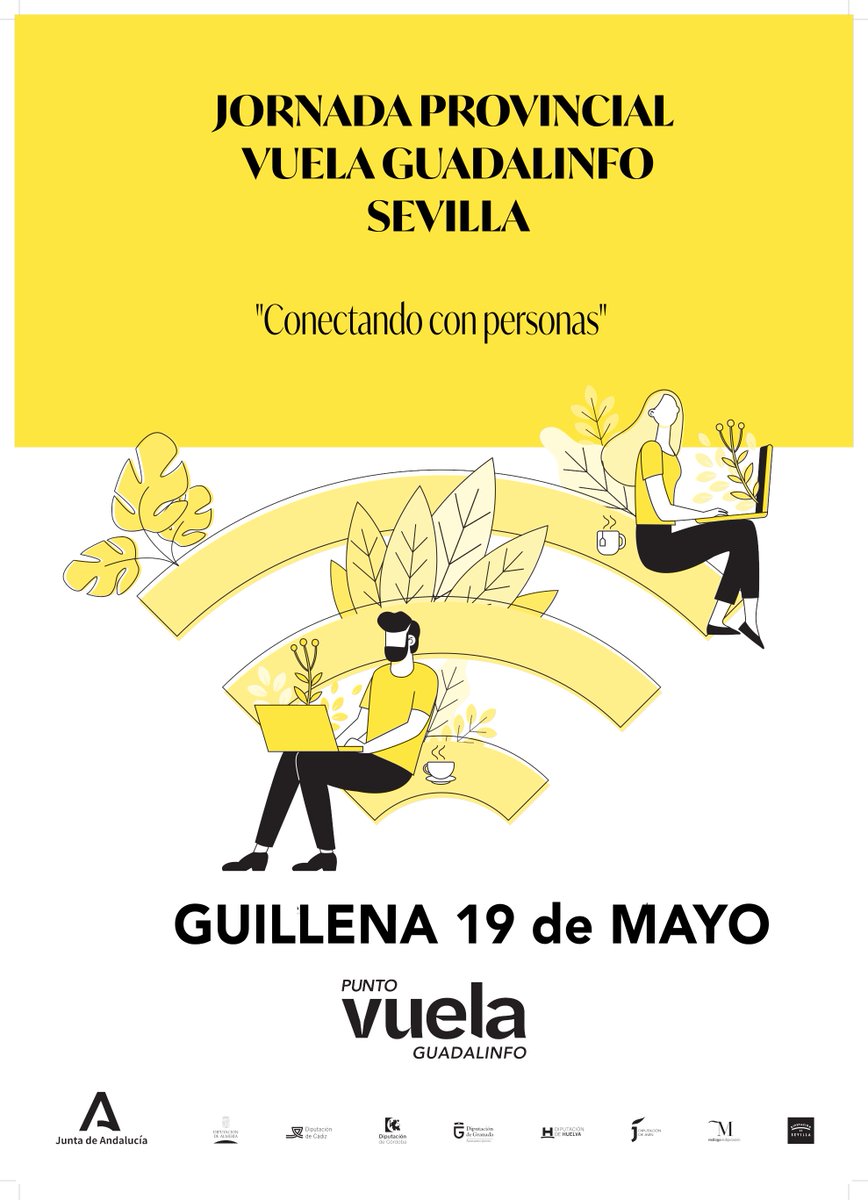 Hoy #Guillena recibe a los AILs de toda la provincia de #Sevilla en el Encuentro Provincial Vuela Guadalinfo 2022 <a href="/RedGuadalinfo/">Vuela Guadalinfo</a> <a href="/AYTOGUILLENA/">AYUNTAMIENTO DE GUILLENA</a>