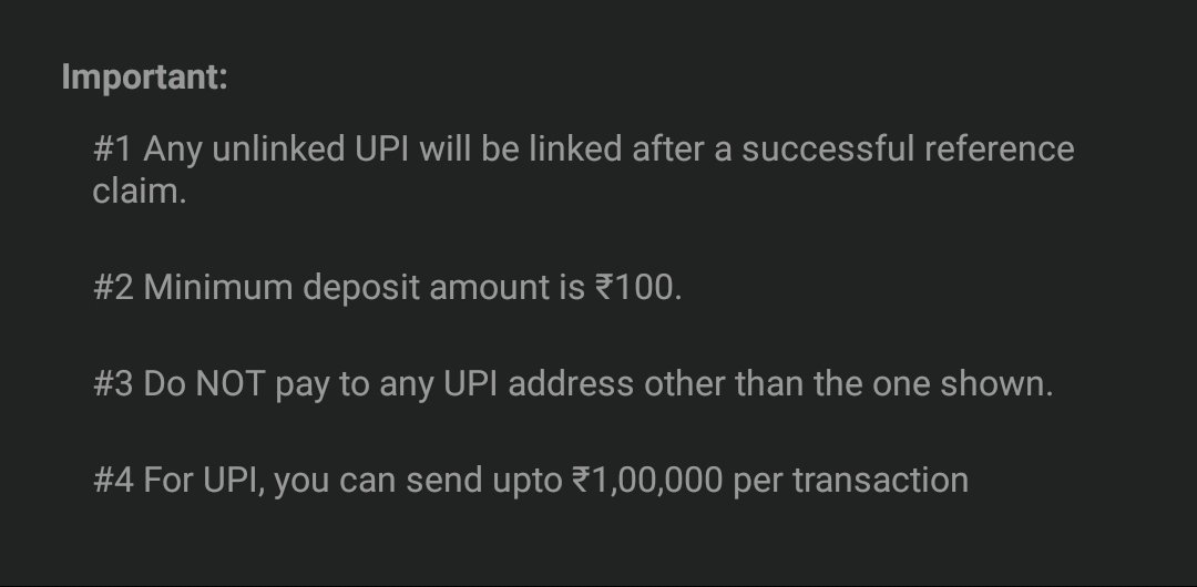 pushpadarshi's tweet photo. @WazirXIndia @WazirXIndia can use other INR deposit option just like Bitbns, CoinDCX and Coinswith Kuber. They allow users to pay directly via UPI, IMPS, NEFT &amp; RTGS to their bank account. WazirX can apply these simple payment option for INR deposit.

Here is the proof 👇🏼 https://t.co/Y8SNYGtkCX
