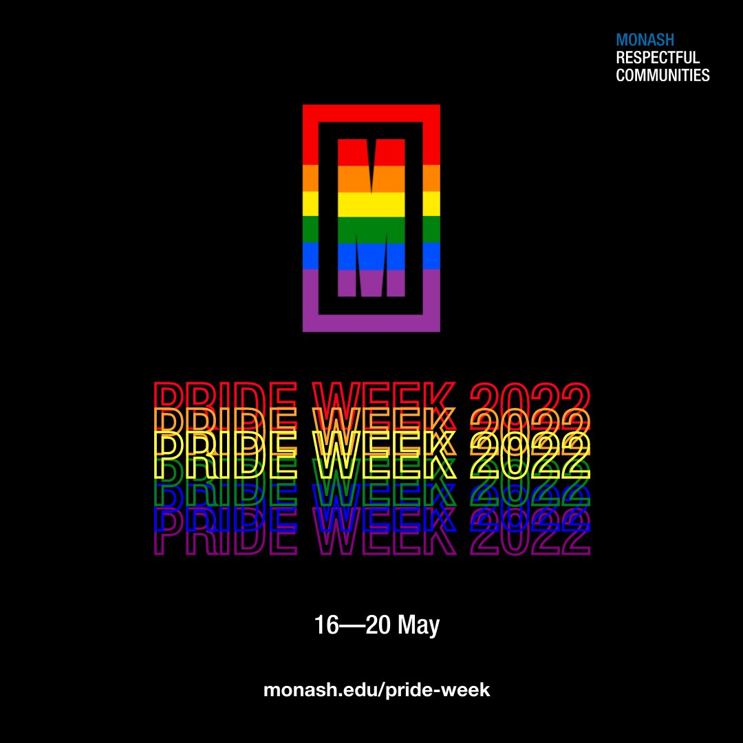 ruberto's tweet photo. Happy #MonashPride Week! π³οΈβπ
Join us in sharing stories, learning, teaching and celebrating our LGBTIQA+ community this week. Learn more about this week's events: https://t.co/huRKPRJNeF
#RespectAtMonash https://t.co/coMiBFy9Jj