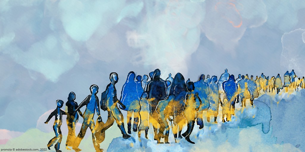 EURightsAgency's tweet photo. Our 1st Bulletin on the #FundamentalRights impact on the EU of the war in #Ukraine explores many issues and the implications:
➡️Temporary protection 
➡️Trafficking 
➡️Discrimination 
➡️Unaccompanied children 
➡️Education
➡️Integration

Find out more: https://t.co/hK6fvPDYpz https://t.co/nMhTgNJX4x
