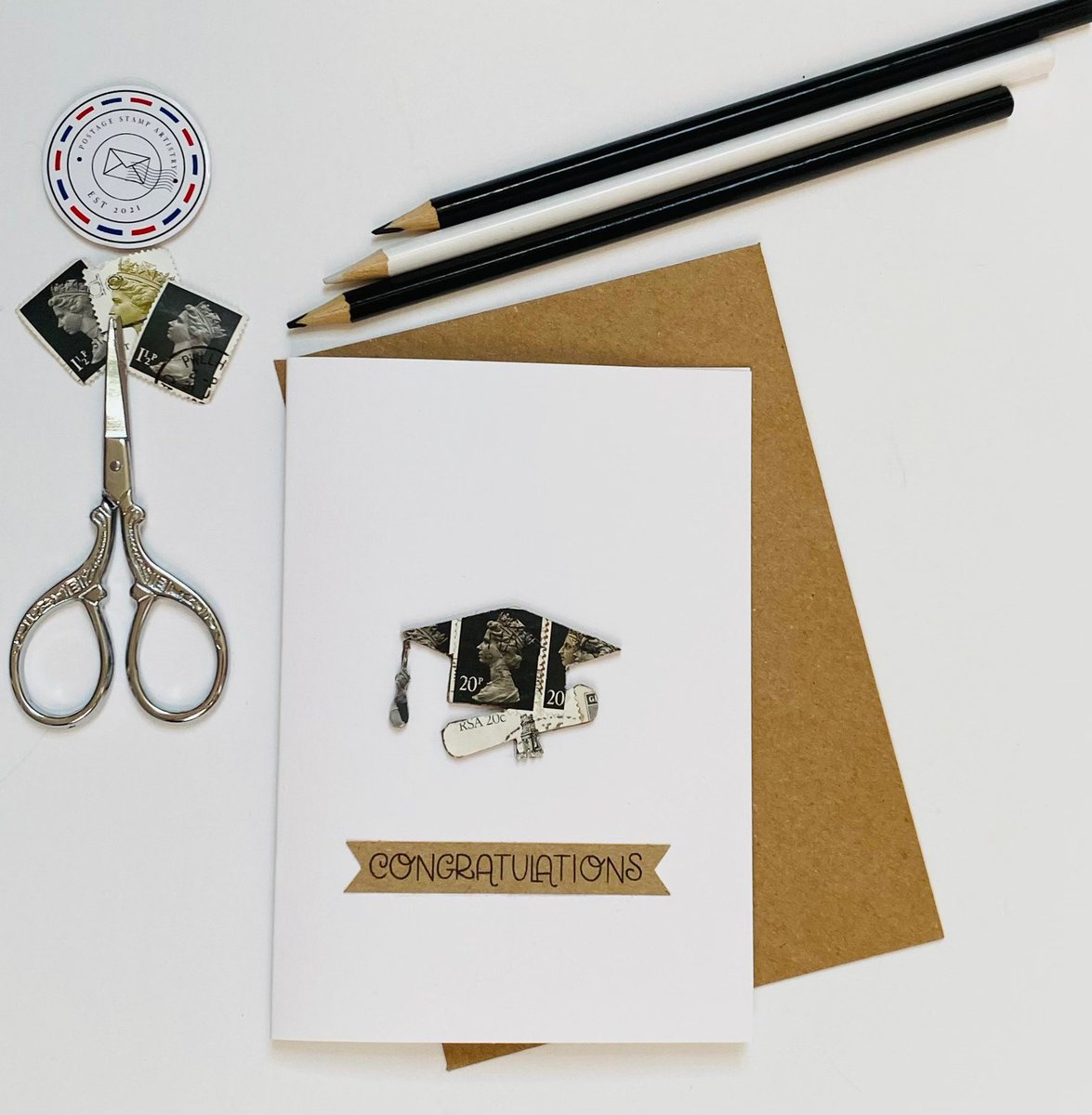 pstampartistry's tweet photo. Excited to share this item from my #etsy shop: Pick Your Graduation Card/Congratulations/Handmade/Vintage Postage Stamps Greeting Card - 6x4" Greeting Card https://t.co/WQ9Jrfv1M3
#earlybiz #mhhsbd #craftbizparty #grad #graduation #classof2022 #gradcard #graduationcard #stampart https://t.co/Lu4m8gj8am