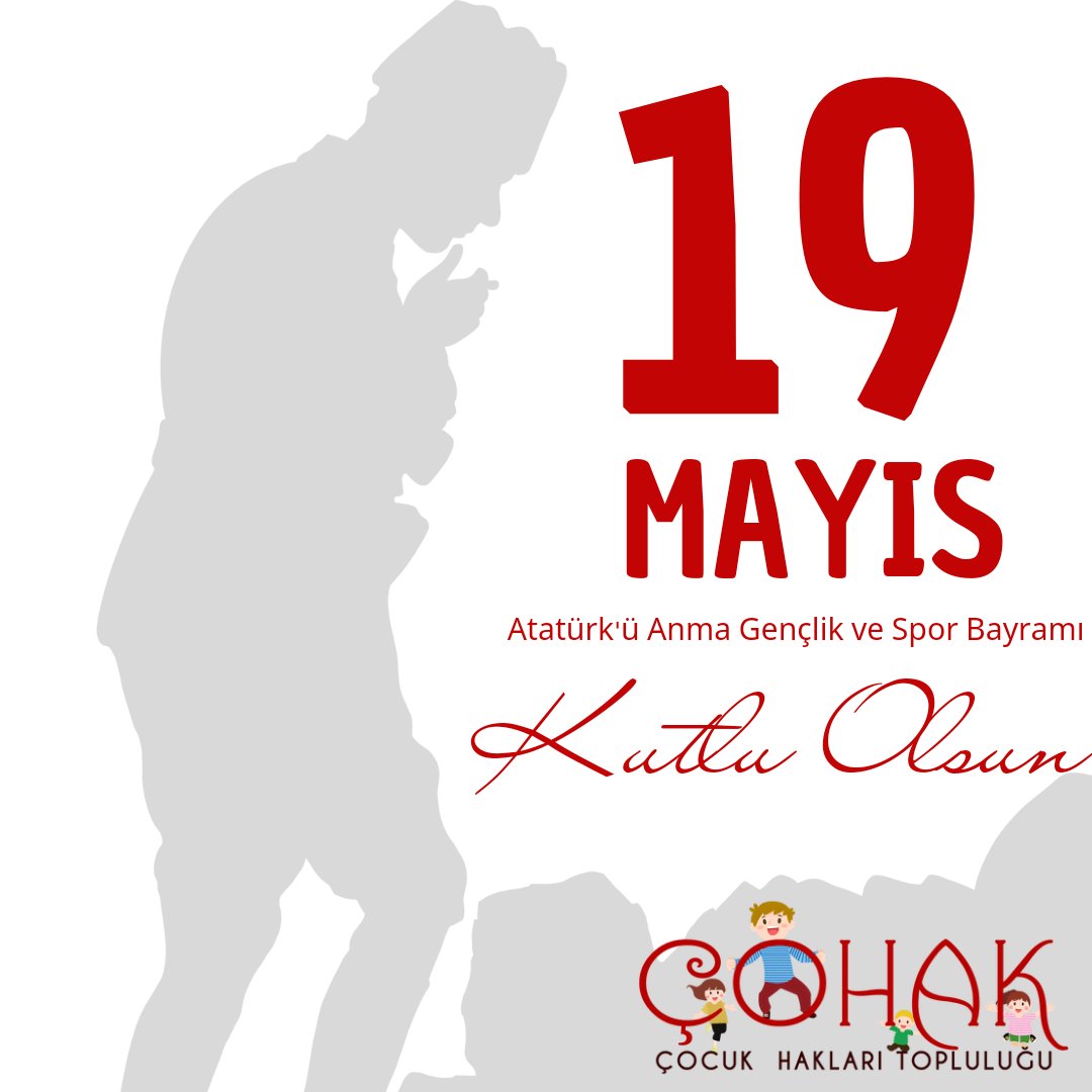 19 Mayıs Atatürk'ü Anma, Gençlik ve Spor bayramını kutluyor,başta Gazi Mustafa Kemal Atatürk olmak üzere Kurtuluş Savaşımızın bütün kahramanlarını saygıyla anıyoruz.