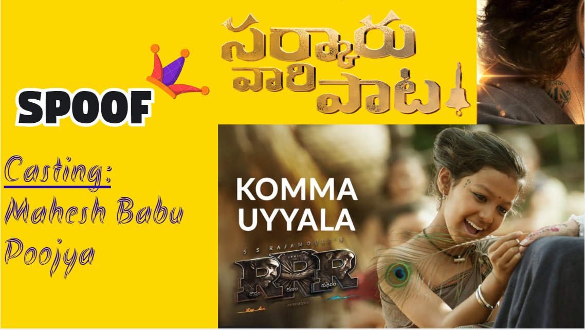 maheshkothuru1's tweet image. Creativity at peeks watch it must 
youtu.be/ecqoKIV6Ifk
@ssrajamouli
@tarak9999 @urstrulyMahesh @AlwaysRamCharan 
#rrr and #SVP #spoof