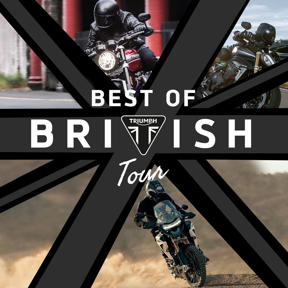 Il Best of British Tour e Triumph Treviso vi aspettano sabato e domenica per farvi testare tutte le novità della gamma 2022, e non solo. Dove? A Caerano di San Marco in via Cadore 41.