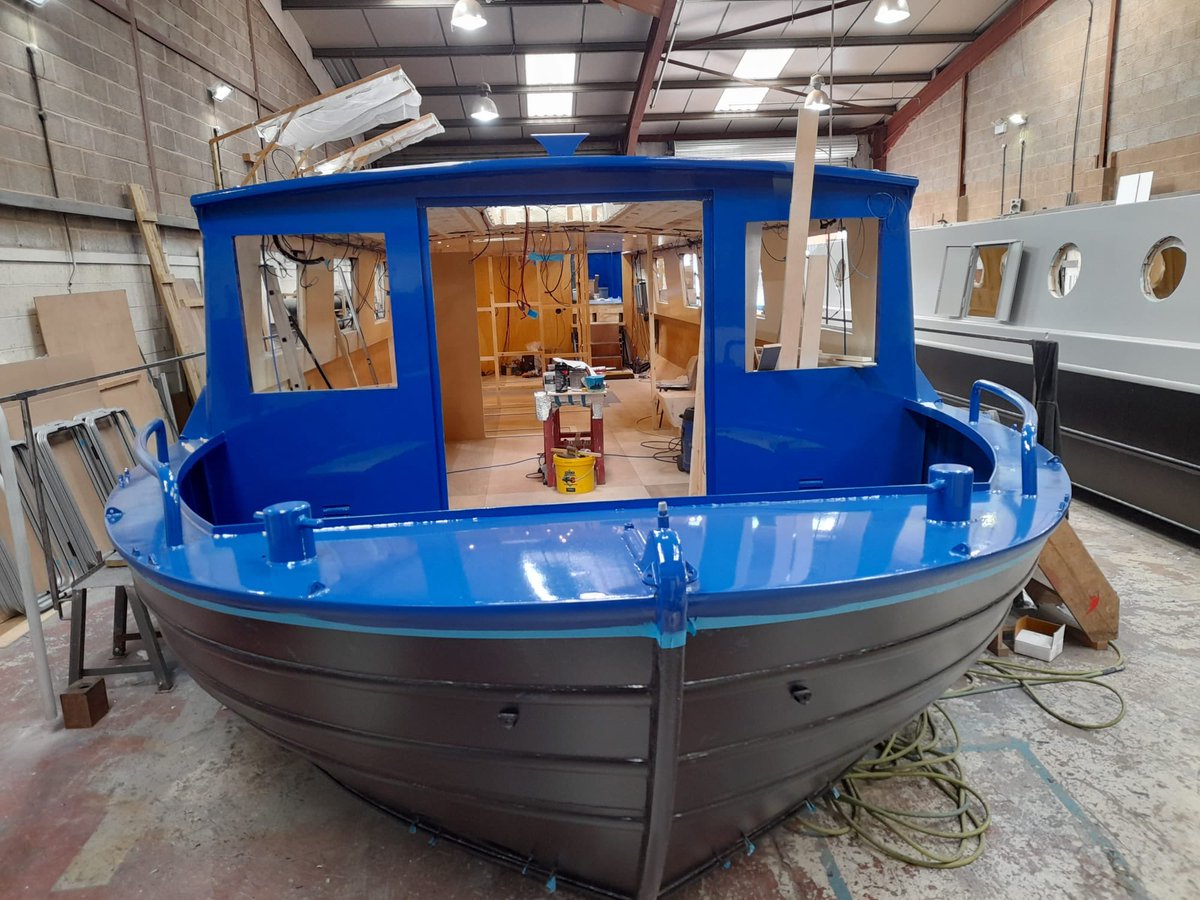 EthelBarge's tweet photo. The Pearl Procurement group, John, Chris &amp; David visited the boatbuilders, Colecraft Engineering Ltd this week to make decisions about the layout, fixtures and fittings for our new barge, Pearl
So exciting to see #pearlsprogress! https://t.co/Yb7ckJX46j