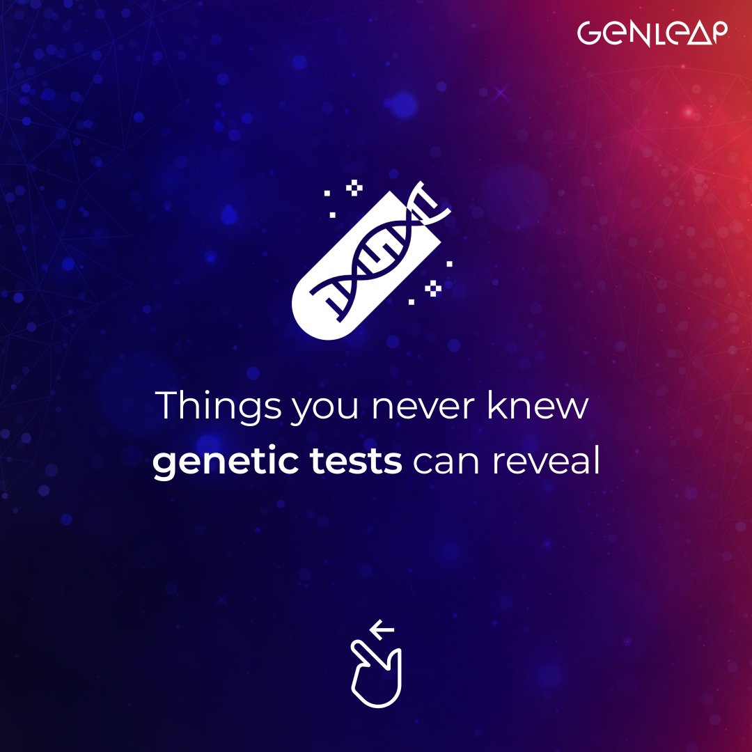 GenLeapOrg's tweet photo. Your genetic makeup is a powerhouse of information.
Your DNA carries the characteristics that make you, YOU. #GENLEAP helps you discover your hidden talents and explore your personality.
Explore more- https://t.co/mcR4DxMwEF
#genomics #DiscoverYourCalling #GenDiscover
(1/2) https://t.co/mfihj0Ip5E