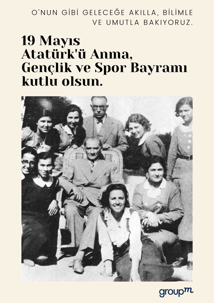 Geleceğine sahip çıkan tüm gençliğin 19 Mayıs Atatürk'ü Anma, Gençlik ve Spor Bayramı kutlu olsun!🎉