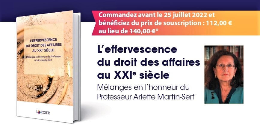 LaboCredimi's tweet image. [OUVRAGE À PARAITRE]
Les professeurs qui ont côtoyé la Professeure Arlette MARTIN-SERF  lui rendent hommage à travers « L’effervescence du droit des affaires au XXIe siècle ».
Pour en savoir plus et obtenir le bon de commande 👉 credimi.u-bourgogne.fr/toute-lactuali…