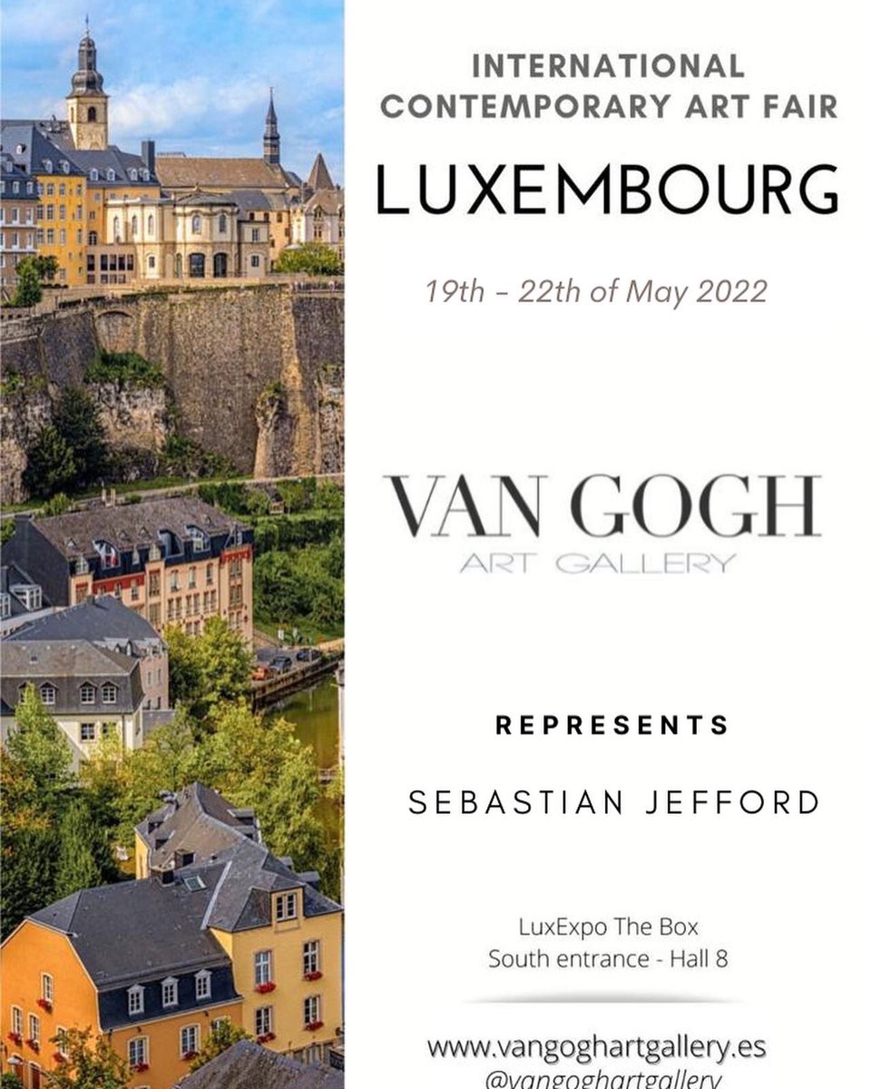 fourty9th's tweet photo. I am being represented by Van Gogh art gallery at Luxembourg art fair over the weekend. If you are lucky enough to be there at i have 3 artworks for sale so go check them out!!! #Luxembourg #ArtFair #Art #contemporaryart #abstractart https://t.co/zvI5Nueqao