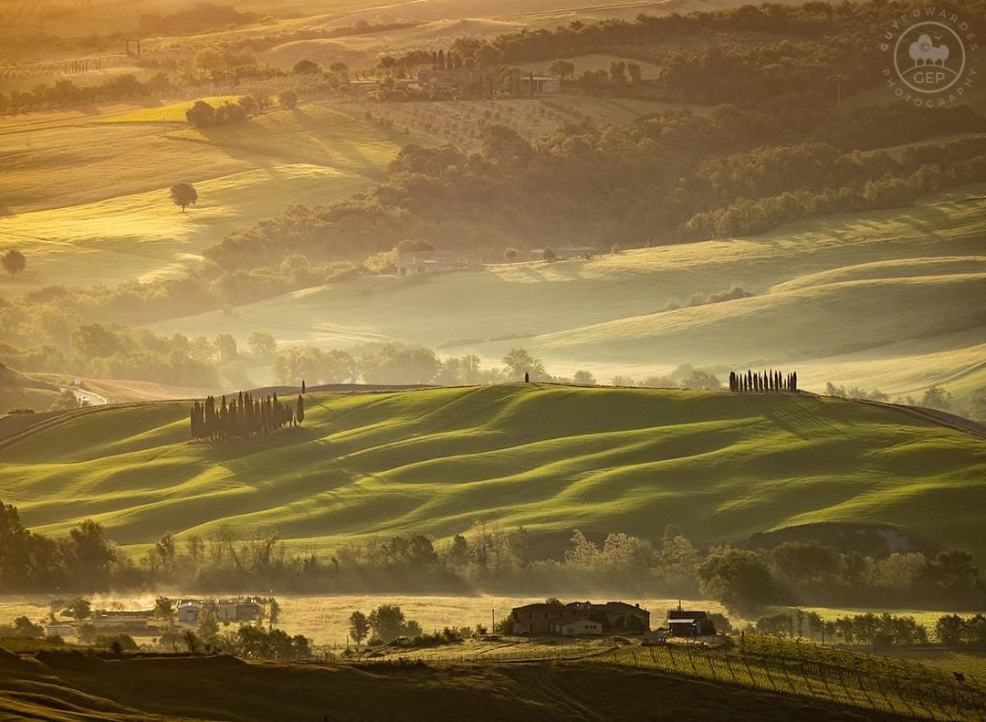guyedwardes's tweet photo. A different angle on the much photographed 'Clump' of cypress trees near San Quirico d'Orcia. Photographed with a 560mm lens on the final morning of my second Tuscany workshop.

© Guy Edwardes Photography

#visittuscany #visititaly #tuscanlandscape https://t.co/2eEQzeEfDb