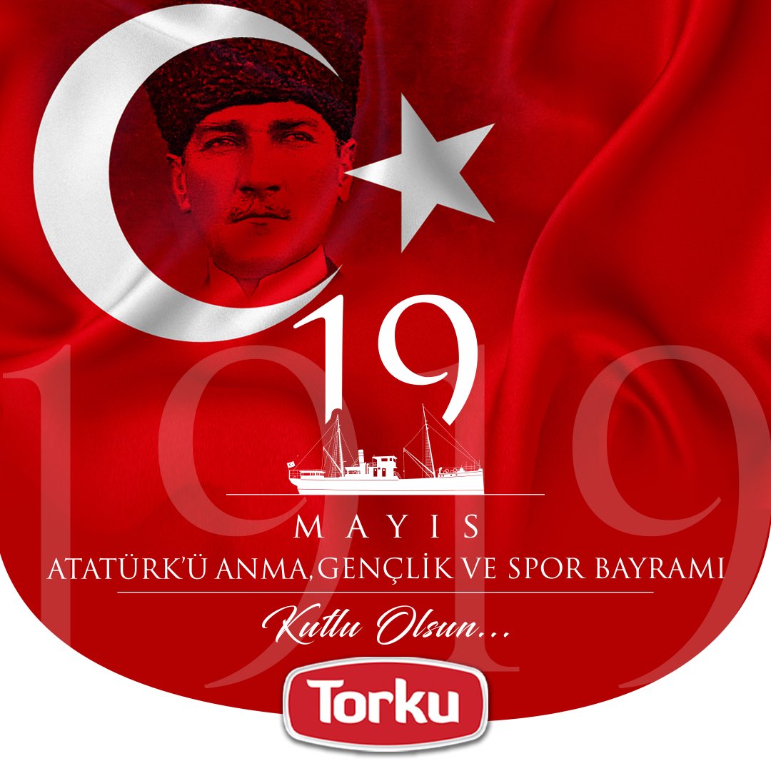 Sonsuza kadar sürecek bağımsızlığımızın ilk adımını atan Gazi Mustafa Kemal Atatürk'ü ve tüm kahramanlarımızı saygı minnet ve rahmetle anıyoruz. 19 Mayıs Atatürk'ü Anma, Gençlik ve Spor Bayramımız kutlu olsun. #19Mayıs