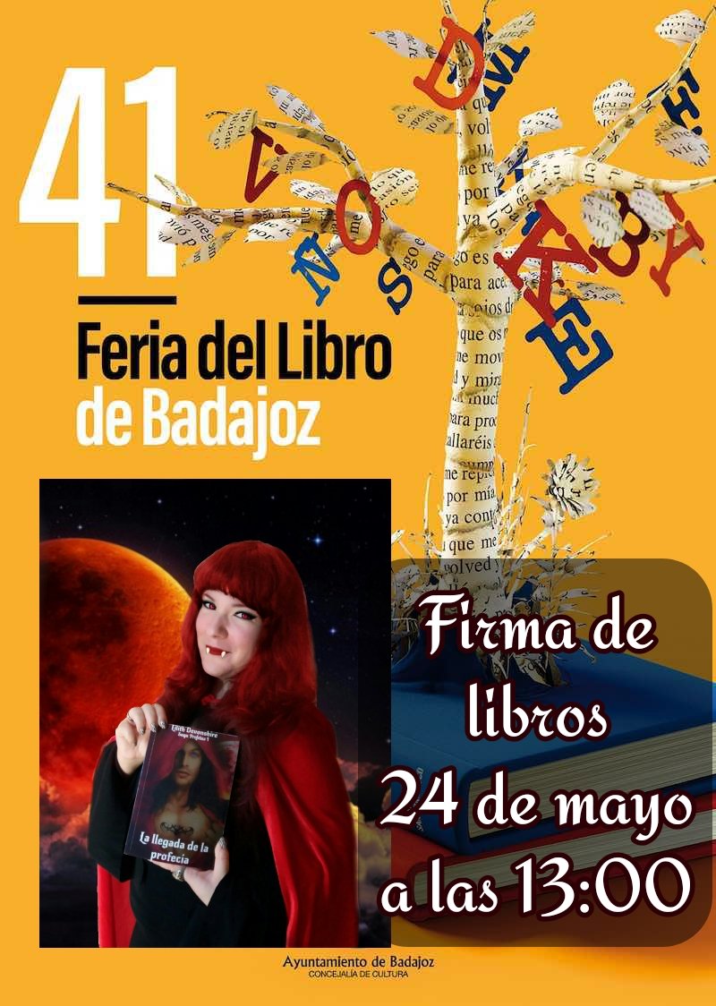 AutoraLilith's tweet photo. ¡Mis queridos seres de la noche, os espero a todos en la Plaza de San Francisco!
Gracias a @FLBadajoz por esta preciosa y gran oportunidad. Significa mucho para mí firmar en mi ciudad.
#41FLB #FeriaDelLibro https://t.co/RiRQdjKoo1